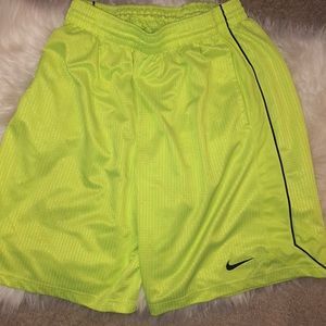 Neon Yellow Nike Shorts